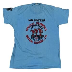 Vintage Screen Stars Special Olympics Aquatics Volunteer Single Stitch T-Shirt